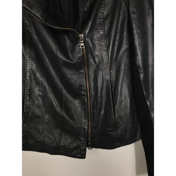 Vince Women's 100% Leather Zip Jacket - Picture 8 of 11